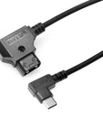 Alvin's Cables Dtap to Right Angle USB-C Power Cable for DJI Focus Pro Motor, Ultra Soft D-tap to Type-C Enhanced Power for Tilta Nucleus Nano II Wireless Lens Control Motor