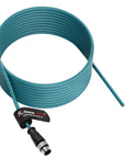 Alvin's Cables M12 A-Code 8 Pin Male to Open End Power I/O Cable Cat6a High-Flex Shielded for Cognex Keyence Basler Industrial Automation Fieldbus Module 26ft/8m, Green