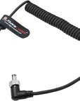 Alvin's Cables Dtap to Locking DC Right Angle Coiled Power Cable for Atomos Ninja V D-tap Cable for Blackmagic Video Assist, for Hollyland Mars 400S, Ultra Flexible 2ft