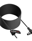 Alvin's Cables M12 A-Code 8 Pin Male Right Angle to Open End Power I/O Cable Cat6a High-Flex Shielded for Cognex Keyence Basler Industrial Automation Fieldbus Module 3.3ft/1m