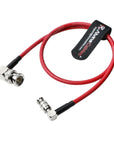 Alvin's Cables Micro BNC to BNC Cable 12G-SDI High Speed 4K UHD Video Coaxial Cable, 75 Ohm Ultra-Slim for Blackmagic Video Assist 5" Monitor,Red,Right Angle 50CM|19.7inches