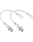 Alvin's Cables Dust Cap Compatible with LEMO 00B(6.4 mm) Connectors, Industrial Protective Cover with Metal Retention Wire, Dustproof, Moisture Resistant, 2 Pieces