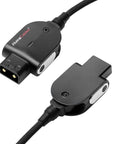 Alvin's Cables Smart D-tap to 2 Pin Male Braided Power Cable for Teradek|SmallHD|Z-CAM|Blackmagic Pyxis, 45cm|18inches, Flexible Braided