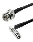 Alvin's Cables Micro BNC to BNC Cable 12G-SDI High Speed 4K UHD Video Coaxial Cable, Right Angle Micro BNC 75 Ohm Ultra-Soft for Blackmagic Video Assist 5" Monitor,50CM|19.7inches
