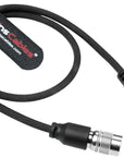 Alvin's Cables Ultra Flexible Hirose 4 Pin Male to DC Right Angle Braided Power Cable for Blackmagic's Cinema Camera 4k, for Sound Devices 633|644|688, Zoom F8 Recorder, 45cm|17.7in
