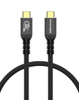 Alvin's Cables USB 4 Cable 1ft, USB-C to USB-C Cable 40Gbps Data Transfer 240W PD Fast Charging 8K@60Hz Display, Compatible with Thunderbolt 4/3,USB 3.0, for MacBook,eGPU,Dock, USB-IF Certified