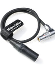 Alvins Cables Power Cable for Atomos NEON 31 17 24" Monitor Recorder XLR 3 Pin Male to Right Angle 6 Pin Female for Atomos AtomX|Core Power Box 19V 50cm|19.7in