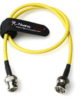 Alvin's Cables 12G SDI Flexible Coaxial Cable BNC Male to Male for RED Komodo| Atomos Monitor 75 Ohm Shielded Cable for 4K Video Camera, Yellow