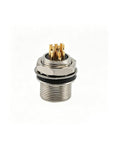 Alvins HR25-7TR-8P Hirose 8 Pin Male Circular Receptacle, Solder Cup Panel Mount Connector, Metal Threaded Locking for Industrial & Camera Equipment