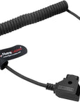Alvin's Cables Dtap to Locking DC Right Angle Coiled Power Cable for Atomos Ninja V D-tap Cable for Blackmagic Video Assist, for Hollyland Mars 400S, Ultra Flexible 2ft