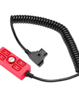Alvin's Cables D-tap Splitter Ultrashort Power Cable D-Tap Male to 4 Port Dtap Female Cord for ARRI RED Cameras TILTA Steadicam IDX Battery