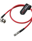 Alvin's Cables Micro BNC to BNC Cable 12G-SDI High Speed 4K UHD Video Coaxial Cable, Right Angle BNC 75 Ohm Ultra-Slim for Blackmagic Video Assist 5" Monitor,Red 50CM|19.7inches