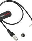 Alvin's Cables Teradek RT MK3.1 Run Stop Cable for Sony FS5 FS7 FX6 FX9, for Canon C300 C500, Hirose 4 Pin to 2.5mm LANC Cable 60CM| 23.6inches