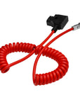Alvin's Cables BMPCC 4K Power Cable, D-tap to 2 Pin Female Ultra Soft Cable for Blackmagic Pocket Cinema Camera 4K/ 6K, Braided 50cm/ Coiled cable