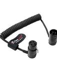 Alvin's Cables Low-Profile XLR 3 Pin Male to Female Ultra-Flexible Coiled Cable, Aramid-Reinforced for Sony|Canon|Blackmagic Pro Cameras & Studio Audio