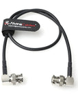 Alvin's Cables 12G SDI Cable Flexible, BNC Male to Male Right Angle for RED Komodo| Atomos Monitor 75 Ohm Shielded Cable for 4K Video Camera 50cm|19in