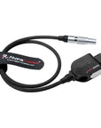 Alvin's Cables Smart D-tap to 2 Pin Male Braided Power Cable for Teradek|SmallHD|Z-CAM|Blackmagic Pyxis, 45cm|18inches, Flexible Braided