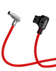 Alvin's Cables Right Angle 2 Pin Male to D-Tap Power Cable for Teradek SmallHD Z-CAM Blackmagic Pyxis, 45cm|18inches, Ultra Soft & Flexible