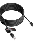 Alvin's Cables M12 X-Code 8 Pin Female to RJ45 Ethernet Cable Cat6a High-Flex Shielded for Cognex Keyence Basler Industrial Automation Fieldbus Module