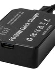 Alvin’s Cables Dtap to Type-c PD Bidirectional Quick Charger Cable, USB-C PD 100W Fast Charging Power Adapter for V-Mount Gold-Mount Battery, for Camera Laptop Phone, 24cm| 9.5inches