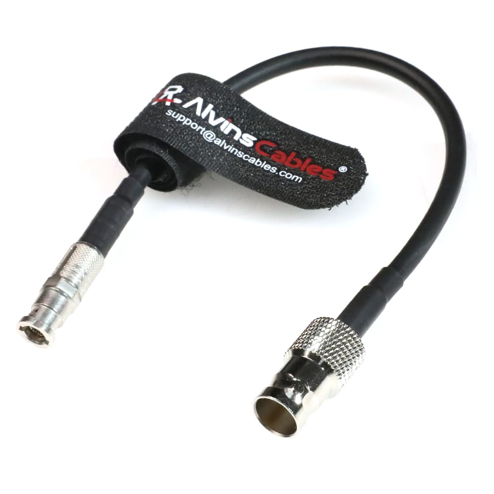 Alvin's Cables 12G Micro BNC to BNC Female Adapter Cable, 12G-SDI High Density 4K UHD Video Coaxial Cable, 75 Ohm Ultra-Soft for Blackmagic Video Assist 5" Monitor 20CM| 7.9inches