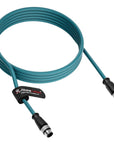 Alvin's Cables M12 A-Code 8 Pin Male to 8 Pin Female Cat6a High-Flex Shielded Sensor Actuator Cable for Cognex Industrial Camera 6.6ft, Green