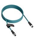 Alvin's Cables M12 A-Code 8 Pin Male to 8 Pin Female Cat6a High-Flex Shielded Sensor Actuator Cable for Cognex Industrial Camera 3.3ft, Green