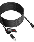 Alvin's Cables M12 X-Code 8 Pin Female to RJ45 Ethernet Cable Cat6a High-Flex Shielded for Cognex Keyence Basler Industrial Automation Fieldbus Module