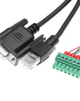 Alvin's Cables M12 A-Code 17 Pin Power Data Ethernet Cable for Hikrobot ID2000 ID3000 Barcode Readers, SC2000 SC3000 Vision Sensors, M12 17 Pin Female to RJ45 DB9 Interface Integrated Cable