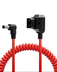 Alvin's Cables Dtap to DC Coiled Cable for Atomos Ninja V,D-tap to 2.1 DC Right Angle Power Cable for Blackmagic Design Video Assist,SmallHD 702,for Feelworld FW568 Monitor,Ultra Soft
