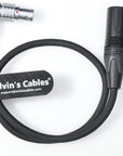Alvins Cables Power Cable for Atomos NEON 31 17 24" Monitor Recorder XLR 3 Pin Male to Right Angle 6 Pin Female for Atomos AtomX|Core Power Box 19V 50cm|19.7in
