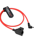 Alvin's Cables Dtap to DC Ultra-Flexible Cable for Atomos Ninja V, 2ft D-tap to 2.1 DC Right Angle Power Cable for Blackmagic Design Video Assist,SmallHD 702,for Feelworld FW568 Monitor