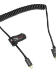 Alvin's Cables 8K 2.1 Micro HDMI to HDMI Coiled Cable for Atomos Ninja V, 8K@60Hz 4K@60Hz High-Speed HDMI Cable for Sony A7RIII A7II A7M3, for FUJIFILM X-T4 X-T3, Braided Black