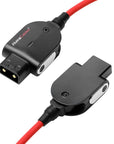Alvin's Cables Smart D-tap to 2 Pin Male Braided Power Cable for BMPCC Pyxis|Teradek|SmallHD|Z-CAM Flexible Braided 45cm|18inches, Black