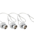 Alvin's Cables Dust Cap Compatible with LEMO 00B(6.4 mm) Connectors, Industrial Protective Cover with Metal Retention Wire, Dustproof, Moisture Resistant, 2 Pieces