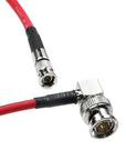 Alvin's Cables Micro BNC to BNC Cable 12G-SDI High Speed 4K UHD Video Coaxial Cable, Right Angle BNC 75 Ohm Ultra-Slim for Blackmagic Video Assist 5" Monitor,Red 50CM|19.7inches