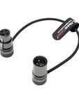 Alvin's Cables Rotatable Low-Profile XLR 3 Pin Male to Female Ultra-Flexible Coiled Cable, Aramid-Reinforced for Sony|Canon|Blackmagic Pro Cameras & Studio Audio
