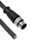 Alvin's Cables M12 A-Code 8 Pin Male to Open End Power I/O Cable Cat6a High-Flex Shielded for Cognex Keyence Basler Industrial Automation Fieldbus Module 3.3ft