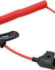 Alvin's Cables Atomos Ninja V D-tap Power Cable, 1.6-4ft Dtap to Locking DC 2.1 Coiled Cable for Blackmagic Video Assist, for Hollyland Mars 400S, Ultra Flexible