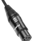 Alvin's Cables Ultra Flexible D-Tap to XLR 4 Pin Female Braided Power Cable for Sony Venice|F5|F55|SXS, Panasonic Varicam Camera, TVlogic LVM-170A Monitor, 1M|39.4inches, Black
