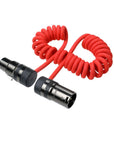 Alvin's Cables Rotatable Low-Profile XLR 3 Pin Male to Female Ultra-Flexible Coiled Cable, Aramid-Reinforced for Sony|Canon|Blackmagic Pro Cameras & Studio Audio