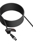 Alvin's Cables M12 A-Code 8 Pin Male to Open End Power I/O Cable Cat6a High-Flex Shielded for Cognex Keyence Basler Industrial Automation Fieldbus Module 16.4ft/5m