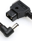 Alvin's Cables Dtap to DC Cable for Atomos Shogun,Ultra Soft D-tap to 2.1 DC Right Angle Power Cable for Blackmagic Design Video Assist,SmallHD 702,for Feelworld FW568 Monitor 60cm|23.6in