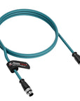 Alvin's Cables M12 A-Code 8 Pin Male to 8 Pin Female Cat6a High-Flex Shielded Sensor Actuator Cable for Cognex Industrial Camera 3.3ft, Green