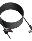 Alvin's Cables M12 A-Code 8 Pin Male Right Angle to Open End Power I/O Cable Cat6a High-Flex Shielded for Cognex Keyence Basler Industrial Automation Fieldbus Module 3.3ft/1m