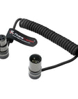 Alvin's Cables Rotatable Low-Profile XLR 3 Pin Male to Female Ultra-Flexible Coiled Cable, Aramid-Reinforced for Sony|Canon|Blackmagic Pro Cameras & Studio Audio