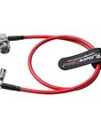 Alvin's Cables Micro BNC to BNC Cable 12G-SDI High Speed 4K UHD Video Coaxial Cable, 75 Ohm Ultra-Slim for Blackmagic Video Assist 5" Monitor,Red,Right Angle 50CM|19.7inches