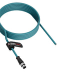 Alvin's Cables M12 A-Code 8 Pin Male to Open End Power I/O Cable Cat6a High-Flex Shielded for Cognex Keyence Basler Industrial Automation Fieldbus Module 9.84ft/3m, Green