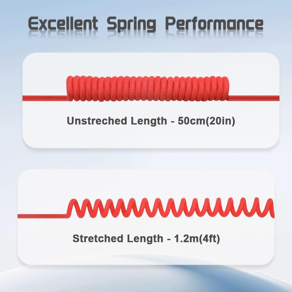 Alvin's Cables Atomos Ninja V D-tap Power Cable, 1.6-4ft Dtap to Locking DC 2.1 Coiled Cable for Blackmagic Video Assist, for Hollyland Mars 400S, Ultra Flexible