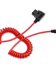 Alvin's Cables Ultra Soft Dtap to Locking DC 2.1 Right Angle Cable, Atomos Ninja Dtap Power Coiled Cable for Video Devices PIX-E7 PIX-E5 Monitor, for Hollyland Mars 400s